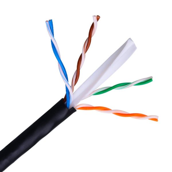 CABLE RED RJ45 CAT.6 UTP RIGIDO AWG24 EXTERIOR 305 M NANOCABLE 10.20.0504-EXT-BK