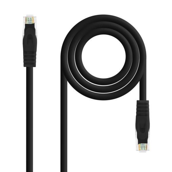 CABLE RED LATIGUILLO RJ45 LSZH CAT.6A UTP AWG24 NEGRO 3M NANOCABLE 10.20.1803-BK
