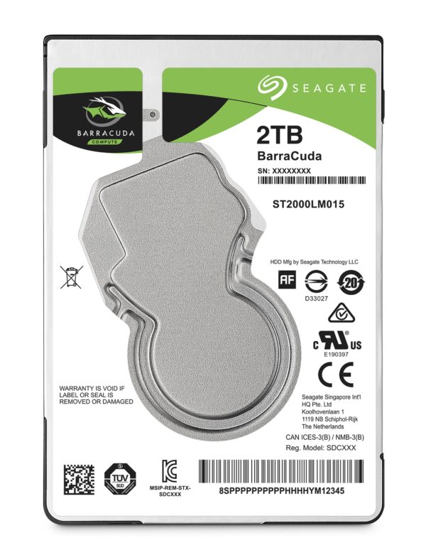 HD  PORTATIL 2.5 2TB SATA3 SEAGATE 128MB BARRACUDA ST2000LM015