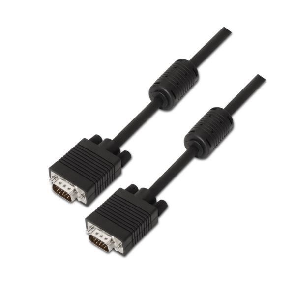 CABLE SVGA FERRITA HDB15M-HDB15M NEGRO 15M AISENS A113-0075