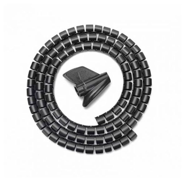 ORGANIZADOR DE CABLE EN ESPIRAL 25MM NEGRO 1.0M AISENS A151-0406