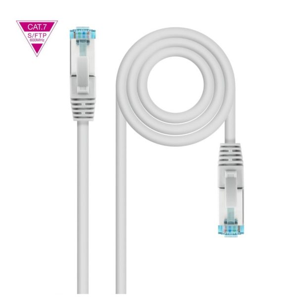 CABLE RED LATIGUILLO RJ45 LSZH CAT.7 SFTP AWG26 GRIS  2M NANOCABLE 10.20.1702