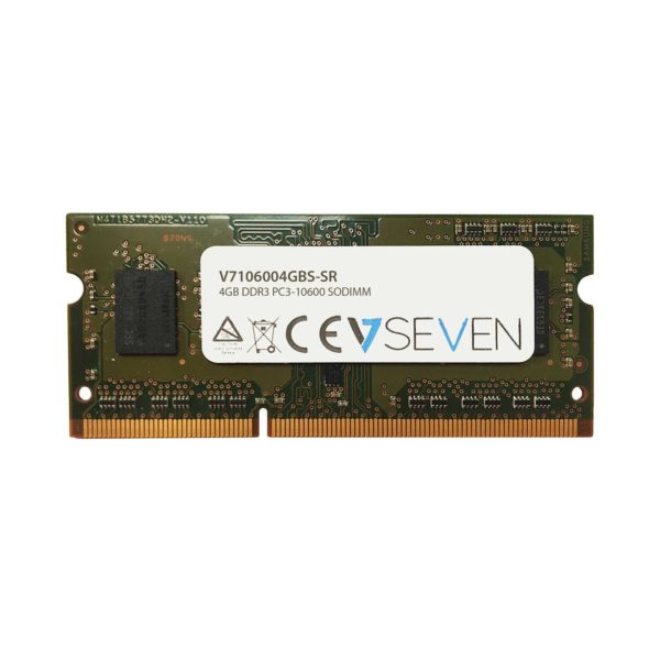 MEMORIA SODIMM DDR3 4GB PC3-10600 1333MHZ V7 CL9 1.5V  V7106004GBS-SR