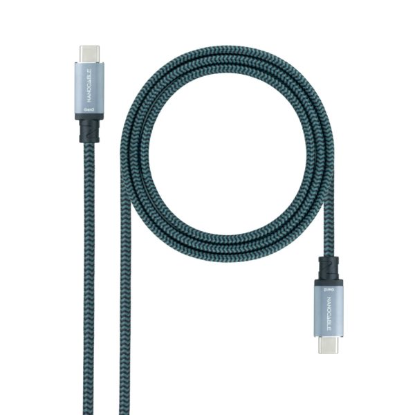 CABLE USB 3.2 GEN2 5A USB-CM-USB-CM NEGGR 3 M NANOCABLE 10.01.4103-COMB