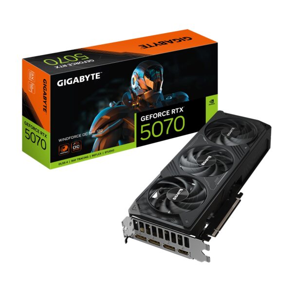 VGA PCI-EX NVIDIA GIGABYTE RTX5070 WINDFORCE OC 12G GDDR7 PCIE HDMI 3DP 3VEN