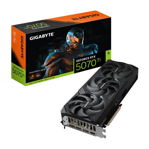 VGA PCI-EX NVIDIA GIGABYTE RTX5070 TI WINDFORCE OC 16G GDDR7 PCIE HDMI 3DP 3VEN