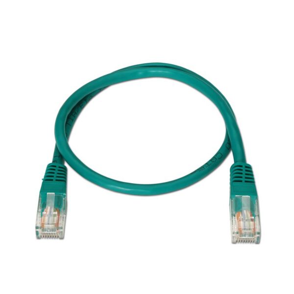 CABLE RED LATIGUILLO RJ45 CAT.5E UTP AWG24 VERDE 1.0 M NANOCABLE 10.20.0101-GR