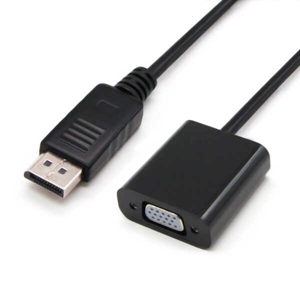 CONVERSOR DISPLAYPORT SVGA DISPLAYPORTM-SVGAH NEGRO 15 CM NANO 10.16.0602