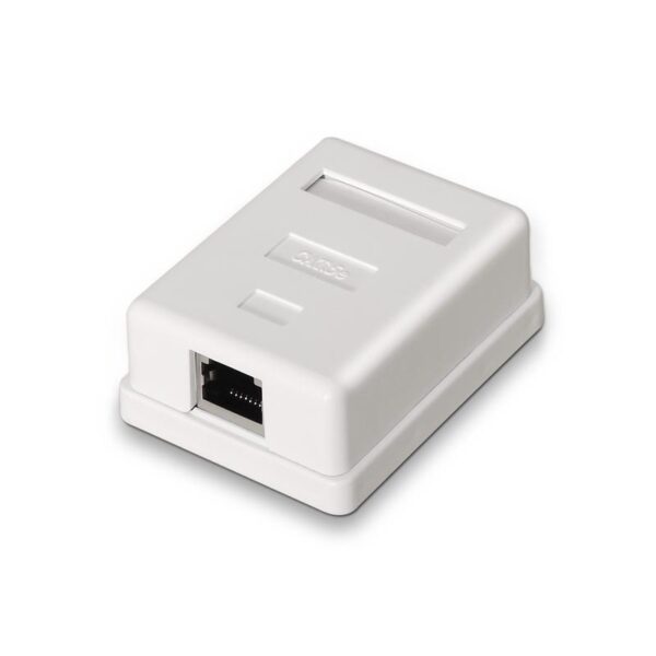 ROSETA DE SUPERFICIE PARA RJ45 CAT.5E FTP 1 TOMA BLANCONANOCABLE 10.21.1101