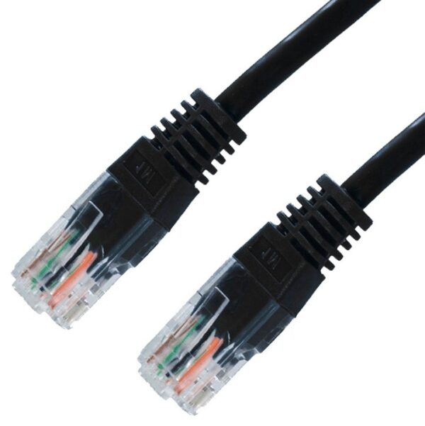 CABLE RED LATIGUILLO RJ45 CAT.5E UTP AWG24 NEGRO 0.5 M NANOCABLE 10.20.0100-BK
