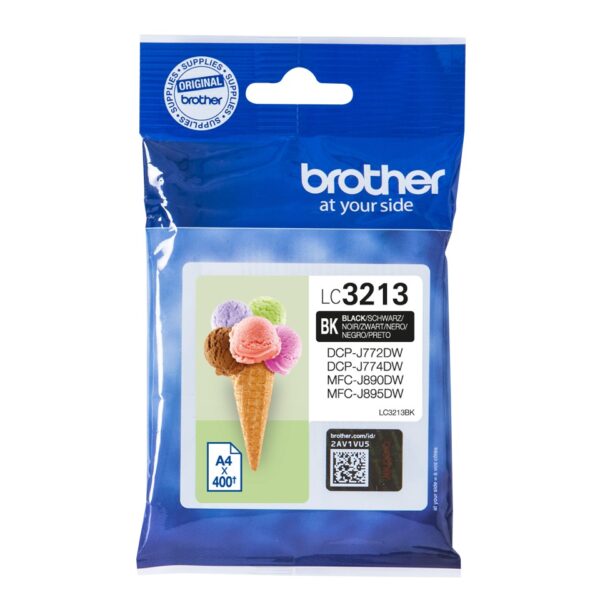 TINTA BROTHER  LC3213BK DCPJ572/772/774/MFCJ890/895DW ORI NEGRA