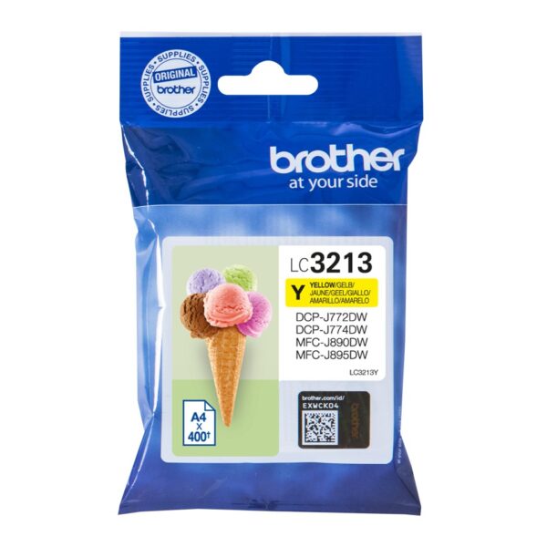 TINTA BROTHER  LC3213Y DCPJ572/772/774/MFCJ890/895DW ORI AMARILLO