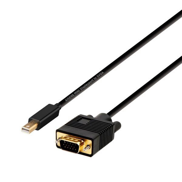 CABLE CONVERSOR MINI DISPLAYPORT MACHO A VGA MACHO. 2.0M  AISENS  A125-0362