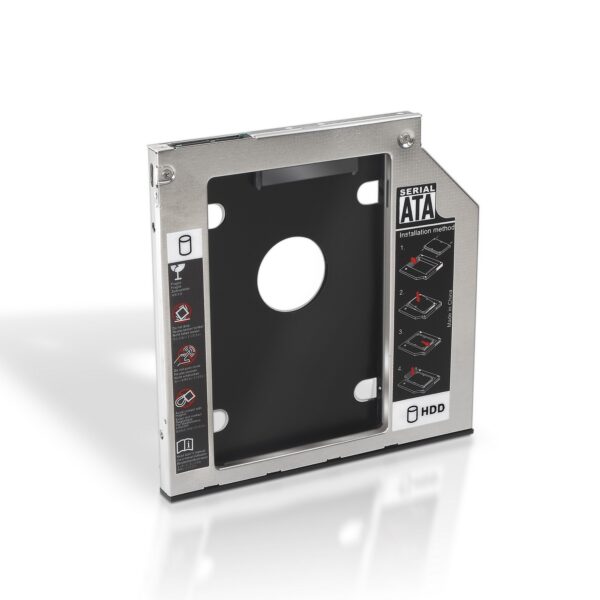 ADAPTADOR SATA PARA PONER HDD 2.5 7.0MM EN UD. OPTICA PORTATIL  AISENS A129-0151