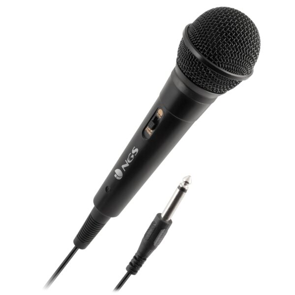 MICROFONO NGS DE VOZ- LONGITUD DE CABLE 3M - JACK 63 MM- ON/OFF