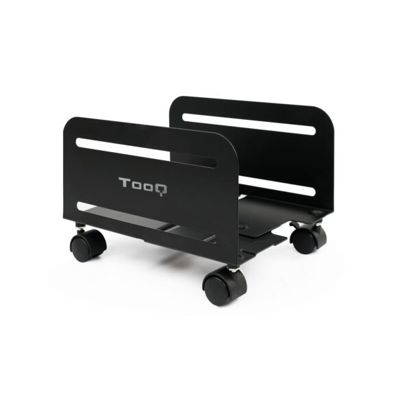 SOPORTE CPU TOOQ METALICO SUELO C/RUEDA NEGRO 10KG UMCS0004-B