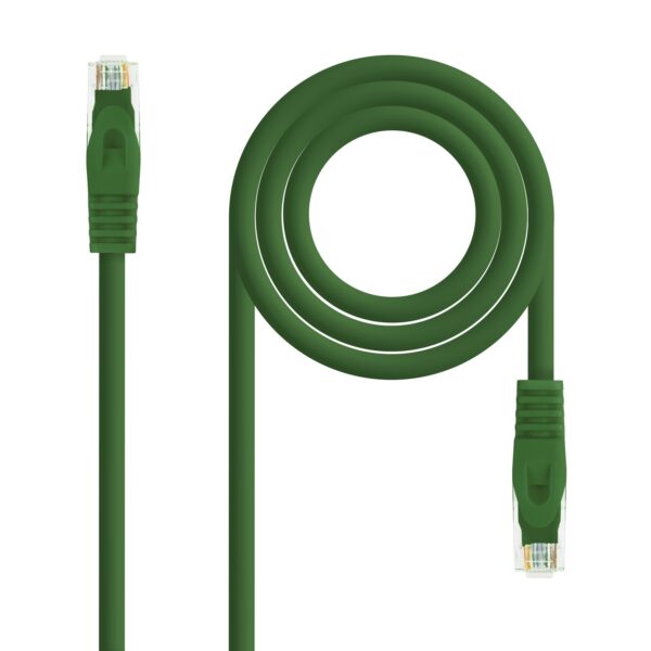 CABLE RED LATIGUILLO RJ45 LSZH CAT.6A UTP AWG24 VERDE 1M NANOCABLE 10.20.1801-GR