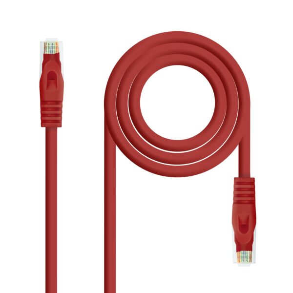 CABLE RED LATIGUILLO RJ45 LSZH CAT.6A UTP AWG24 ROJO 2 M NANOCABLE 10.20.1802-R