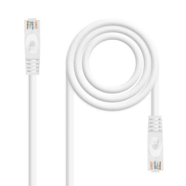 CABLE RED LATIGUILLO RJ45 LSZH CAT.6A UTP AWG24 BLANCO 3M NANOCABLE 10.20.1803-W