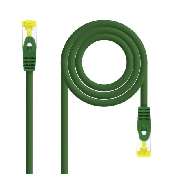 CABLE RED LATIGUILLO RJ45 LSZH CAT.6A SFTP AWG26 VERDE 1M NANOCABL 10.20.1901-GR