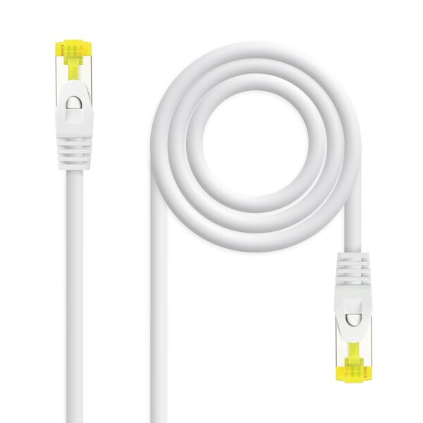 CABLE RED LATIGUILLO RJ45 LSZH CAT.6A SFTP AWG26 BLANCO 3M NANOCABL 10.20.1903-W