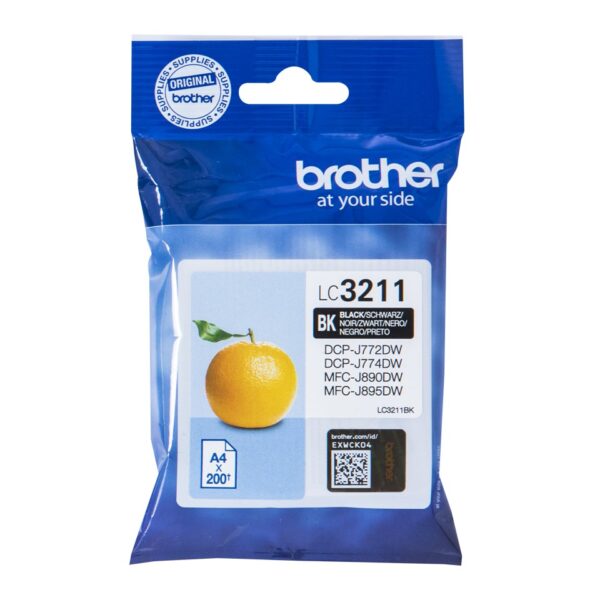 TINTA BROTHER LC3211BK DCPJ572/J772/J774/MFCJ890/J895 ORI NEGRO