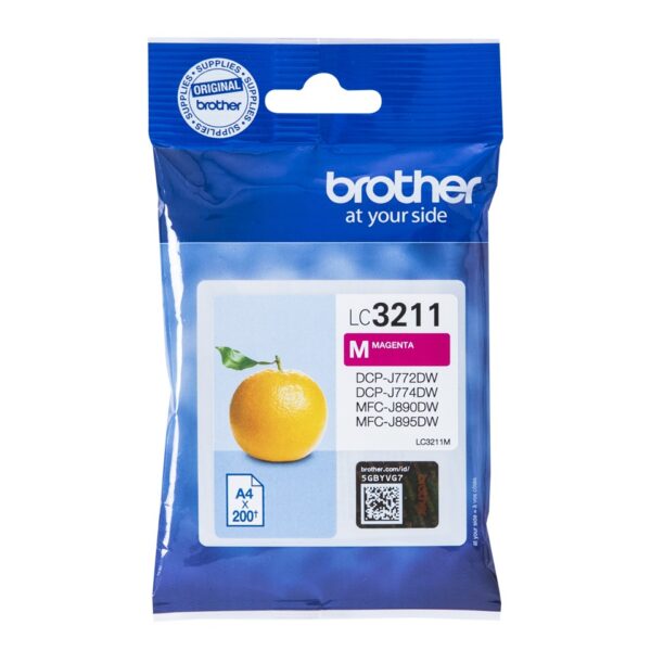 TINTA BROTHER LC3211M DCPJ572/J772/J774/MFCJ890/J895 ORI MAGENTA