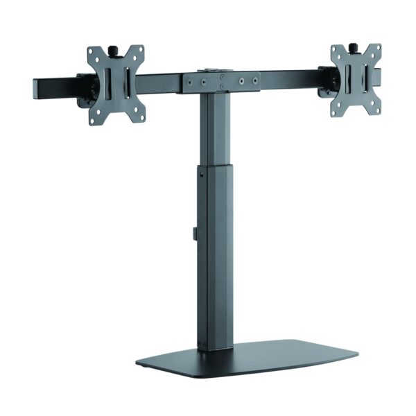 SOPORTE DE MESA MONITOR/TV  GIRA INCLIN 2 BRAZOS 17-27 NEGRO TOOQ DB1727TN-B