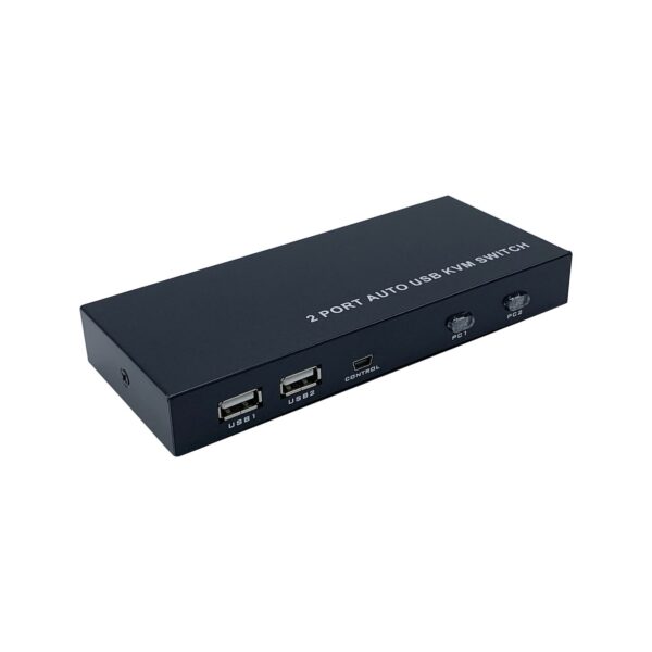 CONMUTADOR KVM HDMI AISENS A111-0400 4K@60HZ USB 1U-2PC FUENTE ALIMENTA NEGRO