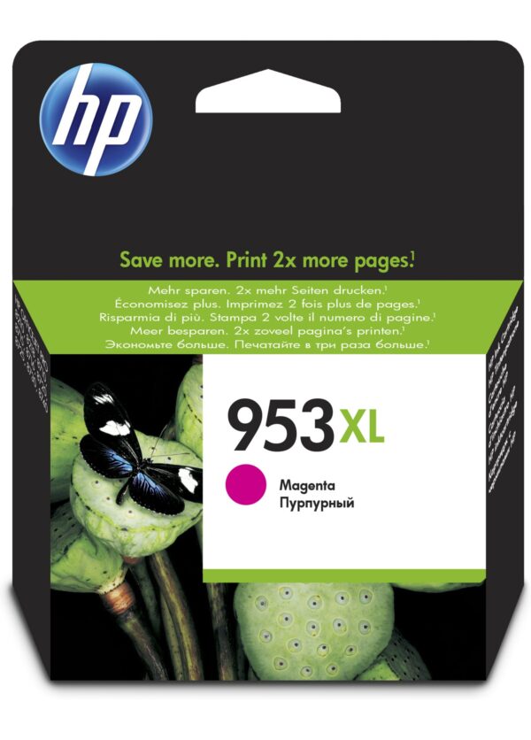 TINTA HP 953XL OFF PRO 7740/8210/8710/8715/8718/8719 ORI MAGENTA F6U17AE