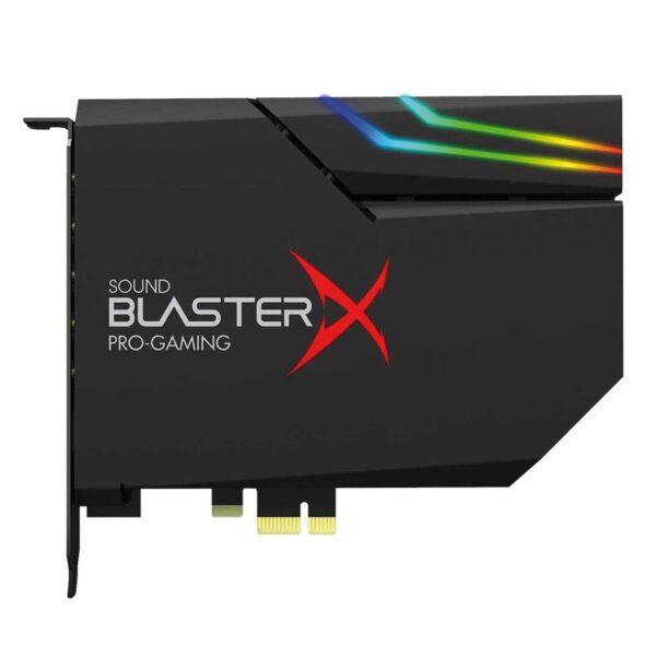 SONIDO CREATIVE SOUND BLASTER X AE-5 PLUS NEGRA RGB AURORA PCIE