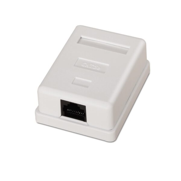 ROSETA DE SUPERFICIE RJ45 CAT.5E UTP 1 TOMA BLANCO AISENS A138-0296