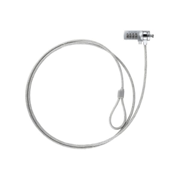 CABLE SEGURIDAD CON COMBINACION PARA PORTATILES 1.5M TOOQ TQCLKC0015