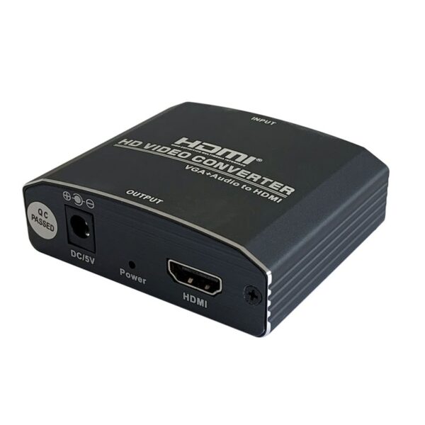 CONVERSOR SVGA H +AUDIO JACK 3.5H HDMI AISENS A115-0386 NEGRO