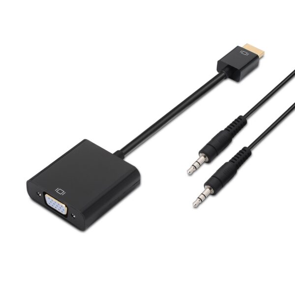 CONVERSOR HDMI A SVGA+AUDIO HDMI AM-SVGAH NEGRO 10CM+1.0M AISENS A122-0126