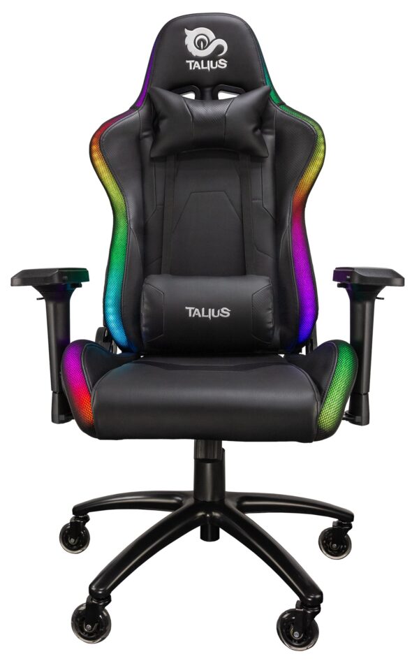 SILLA GAMING  TALIUS CAMALEON RGB 4D LUCES LED RUEDAS 75mm SILICONA GAS