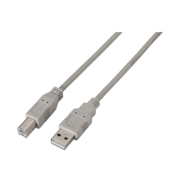 CABLE USB 2.0 IMPRESORA TIPO AM-BM BEIGE 1.0M AISENS A101-0001