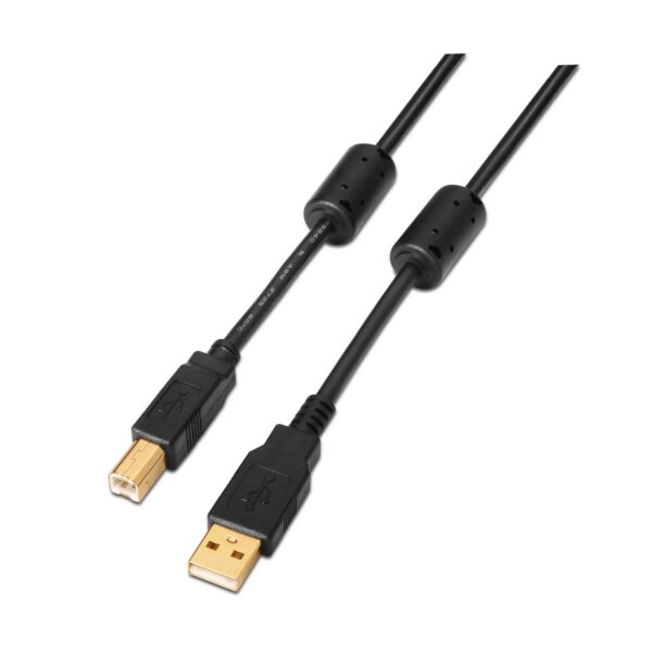 CABLE USB 2.0 IMPRESORA ALTA CALIDAD FERRITA AM-BM 3.0M AISENS A101-0010