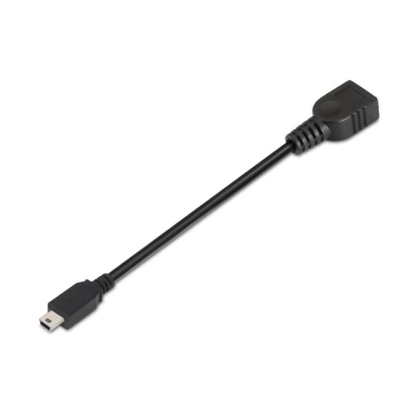 CABLE USB 2.0 OTG TIPO MINI BM-AH NEGRO 15CM AISENS A101-0033