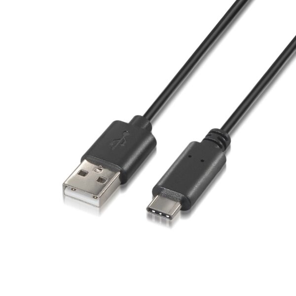 CABLE USB 2.0 3A TIPO USB-CM-AM NEGRO 2.0M AISENS A107-0052
