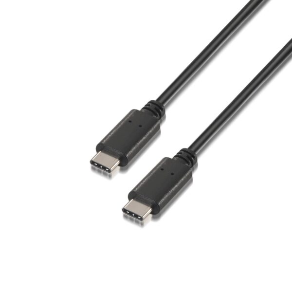 CABLE USB 2.0 3A TIPO USB-CM-USB-CM NEGRO 3.0M AISENS A107-0058