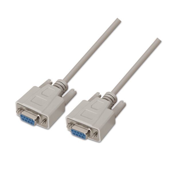 CABLE SERIE RS232 DB9H-DB9H BEIGE 1.8M AISENS A112-0066