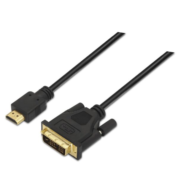 CABLE DVI A HDMI DVI18+1M-HDMI AM NEGRO 1.8M AISENS A117-0090