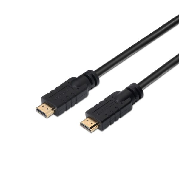 CABLE HDMI ALTA VELOCIDAD HEC REPETIDOR AM-AM NEGRO 20M AISENS A119-0104