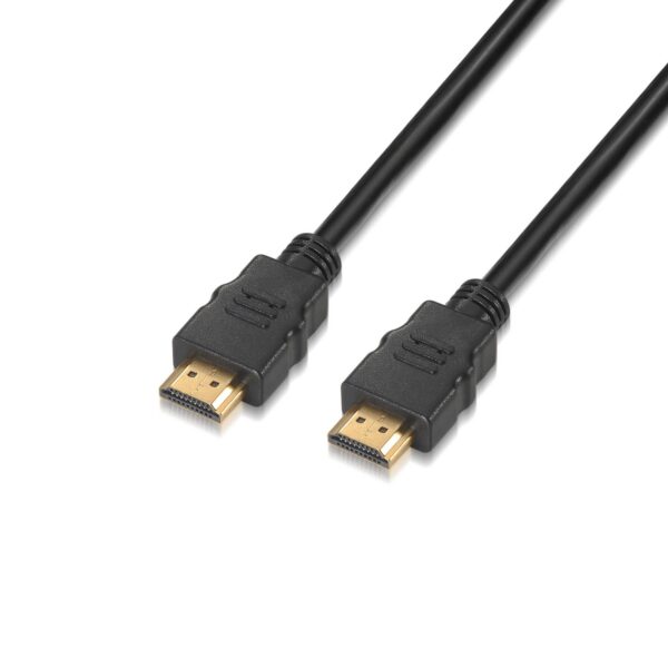 CABLE HDMI V2.0 PREMIUM 4K 60HZ 18GBPS AM-AM NEGRO 0.5M AISENS A120-0118