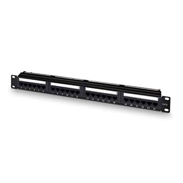 PANEL DE PARCHEO 24 PUERTOS RJ45 CAT.6 UTP 19 1U DUAL IDC AISENS A141-0308