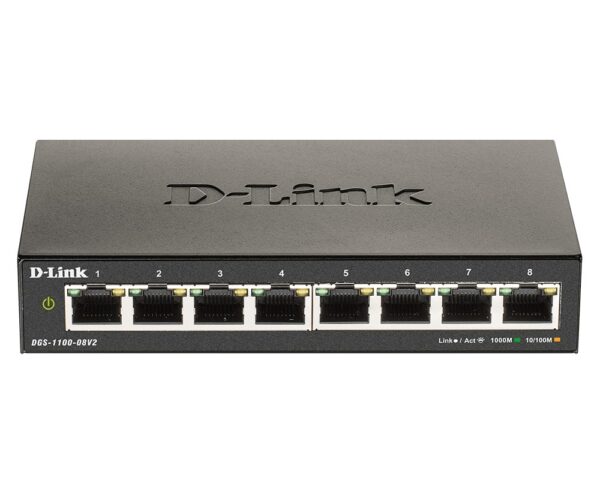 SWITCH D-LINK  8P DGS-1100-08V2/E 10/100/1000 EASYSMART
