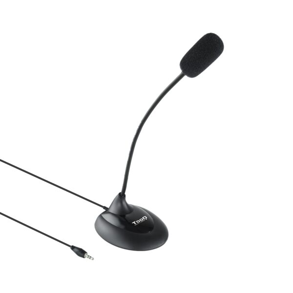 MICROFONO SOBREMESA TOOQ FLEXIBE NEGRO TQMM-213