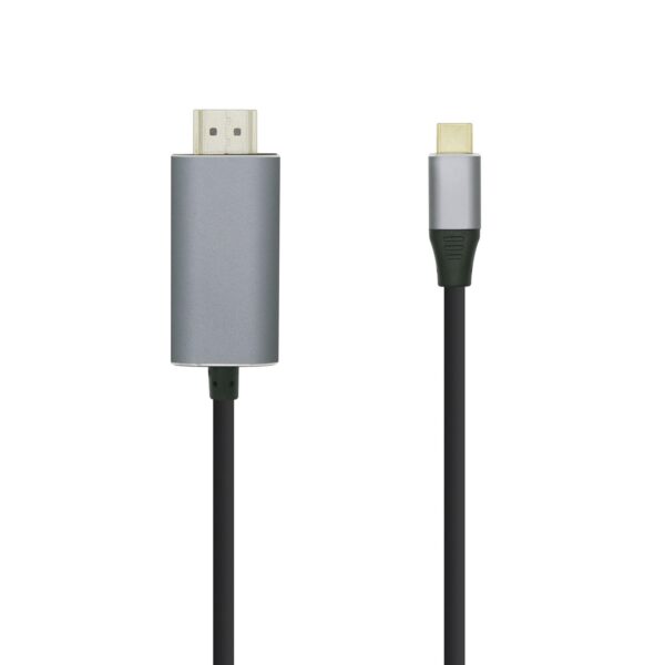CABLE CONVERSOR USB-C MACHO A HDMI 4K 60HZ MACHO NEGRO 0.8M AISENS A109-0392