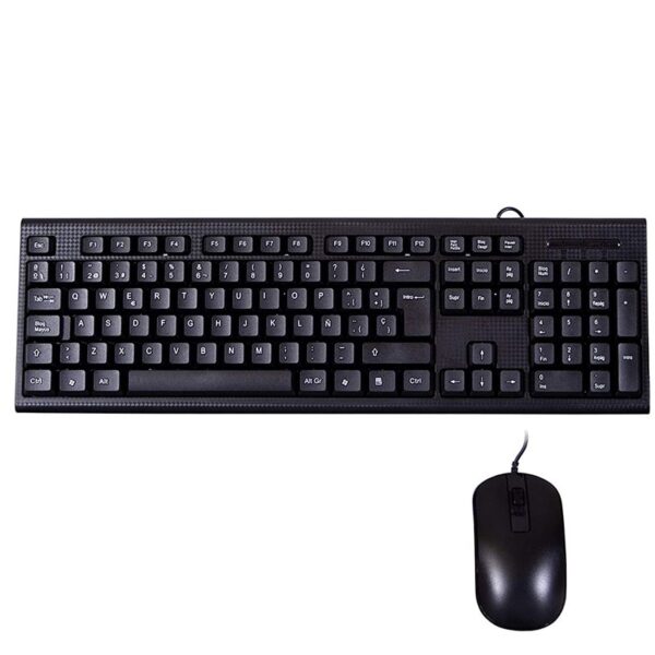 TECLADO PC CASE USB KIT TECLADO + RATON  PCC-KTR-001